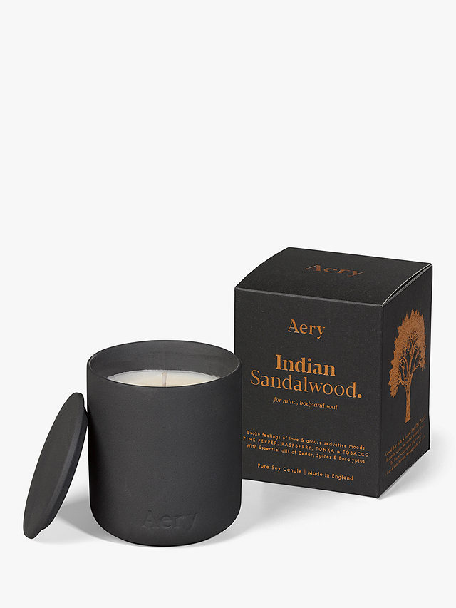 Aery Indian Sandalwood Scented Candle, 280g