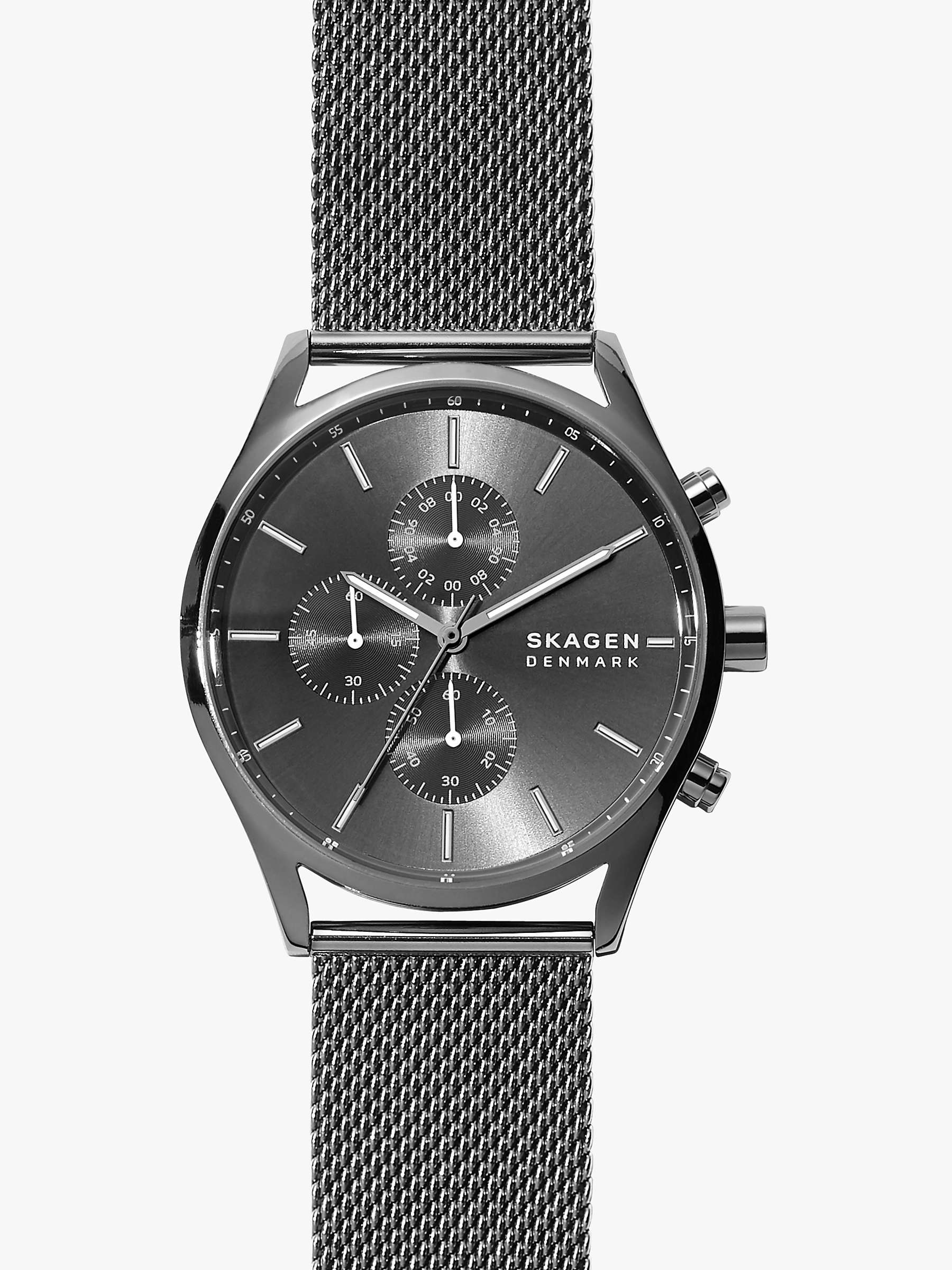 Buy Skagen Men's Holst Chronograph Mesh Strap Watch Online at johnlewis.com