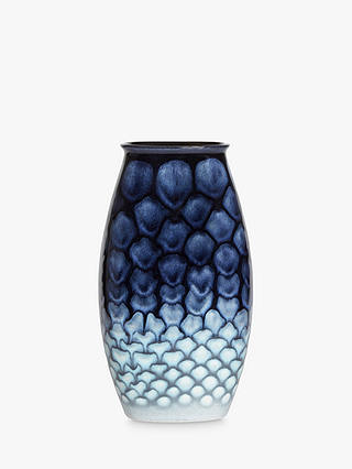 Poole Pottery Ocean Manhattan Vase, H26cm, Blue