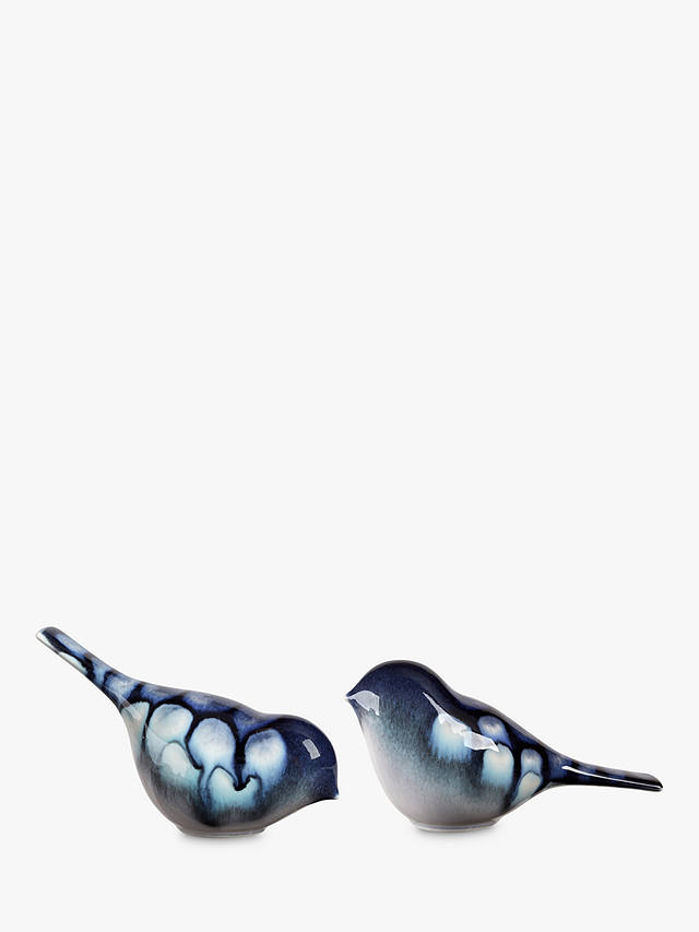 Poole Pottery Ocean Bird Ornament, Set of 2