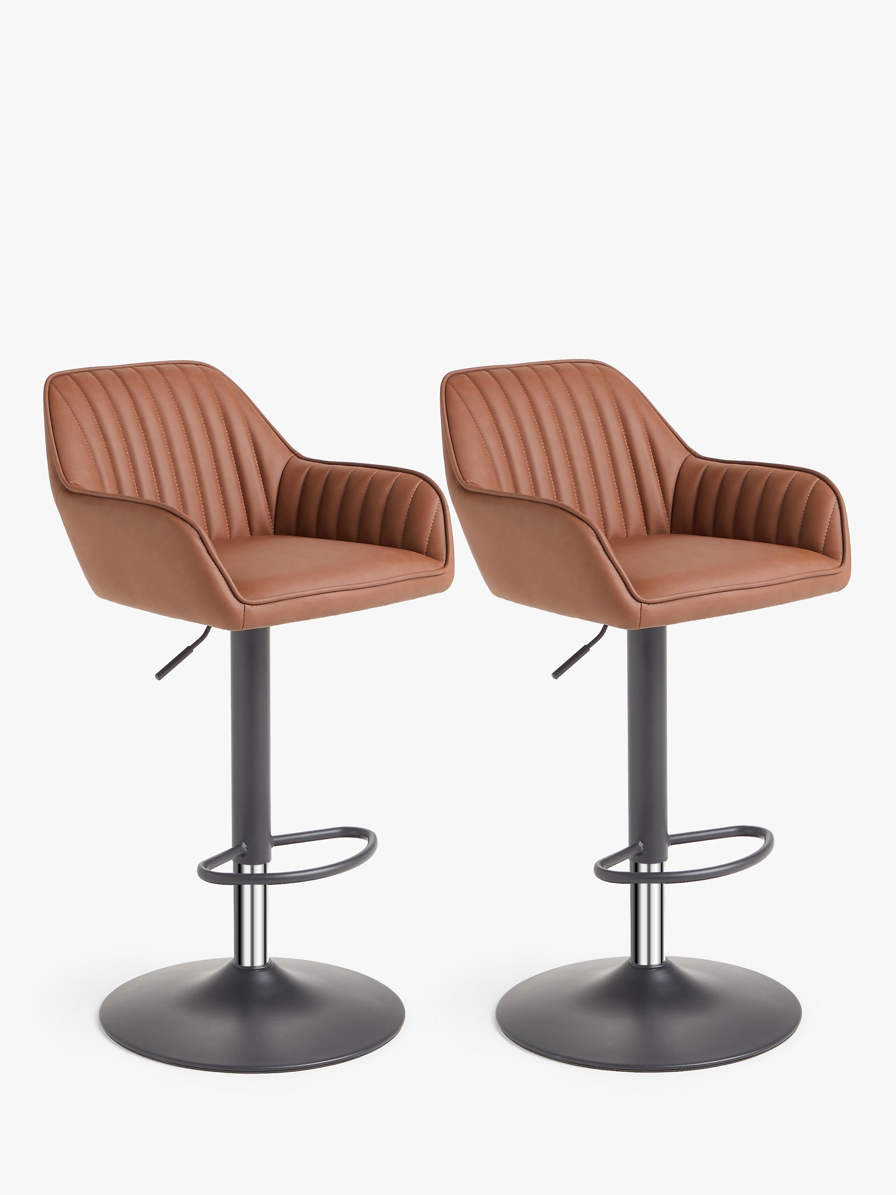 John Lewis Bar Chairs Stools, Real Leather Bar Stools With Backs And Arms