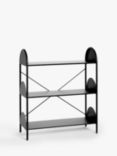 ANYDAY John Lewis & Partners Arch Metal Low Shelving Unit, Black