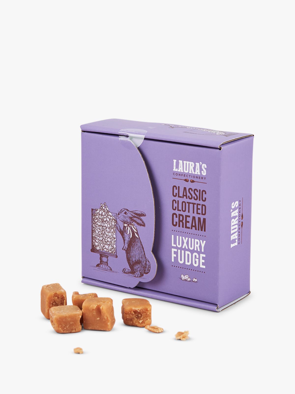 Laura's Confectionery Classic Clotted Cream Luxury Fudge, 200g
