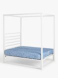 Wrought Iron And Brass Bed Co. Sunna 4 Poster Outdoor Bed Frame and Open Coil Mattress, King Size