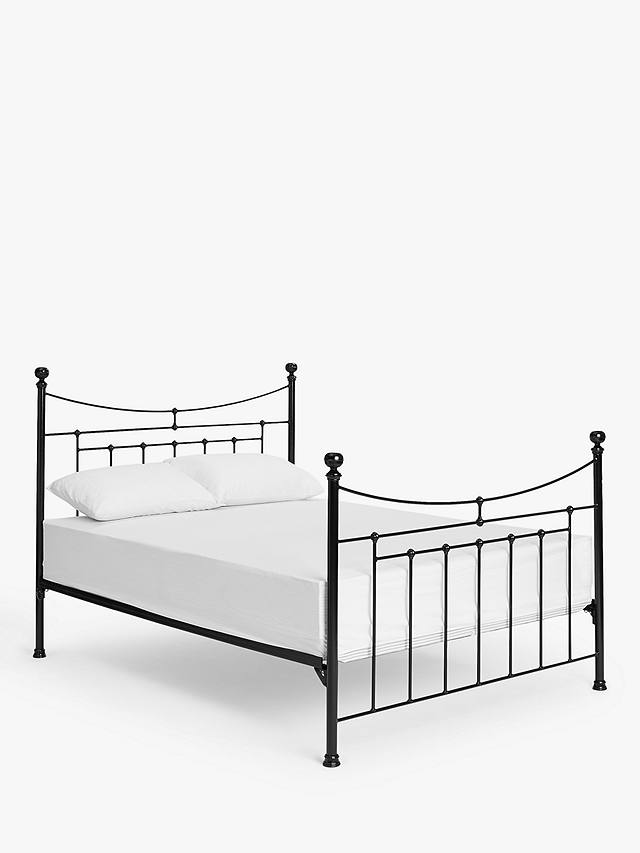 Lily Iron Sprung Bed Frame King Size, Wrought Iron Headboard King Size