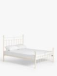 Wrought Iron And Brass Bed Co. Sophie Iron Bed Frame, King Size, Cream