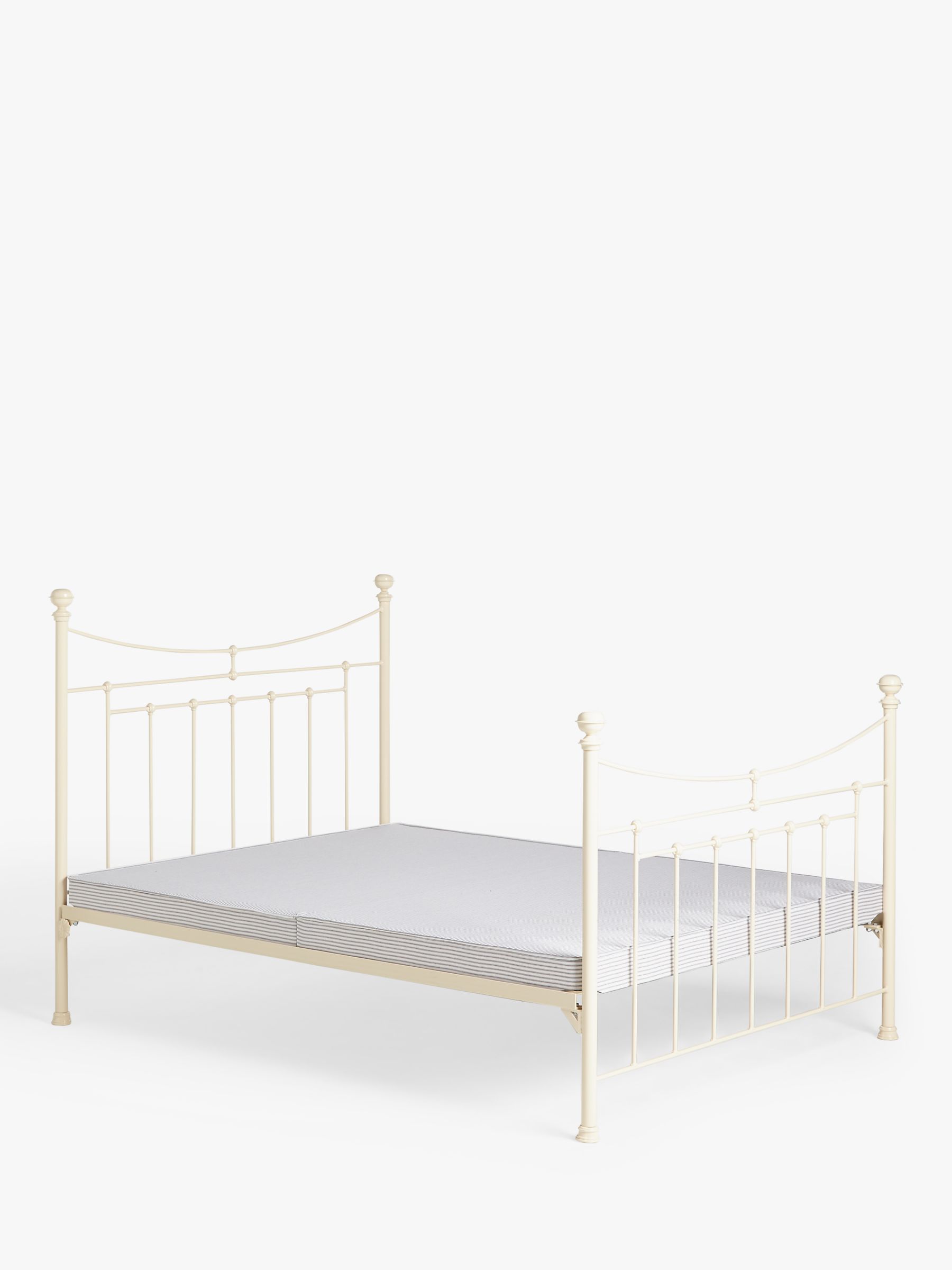 Wrought Iron And Brass Bed Co. Lily Iron Non Sprung Platform Top Bed Frame, King Size