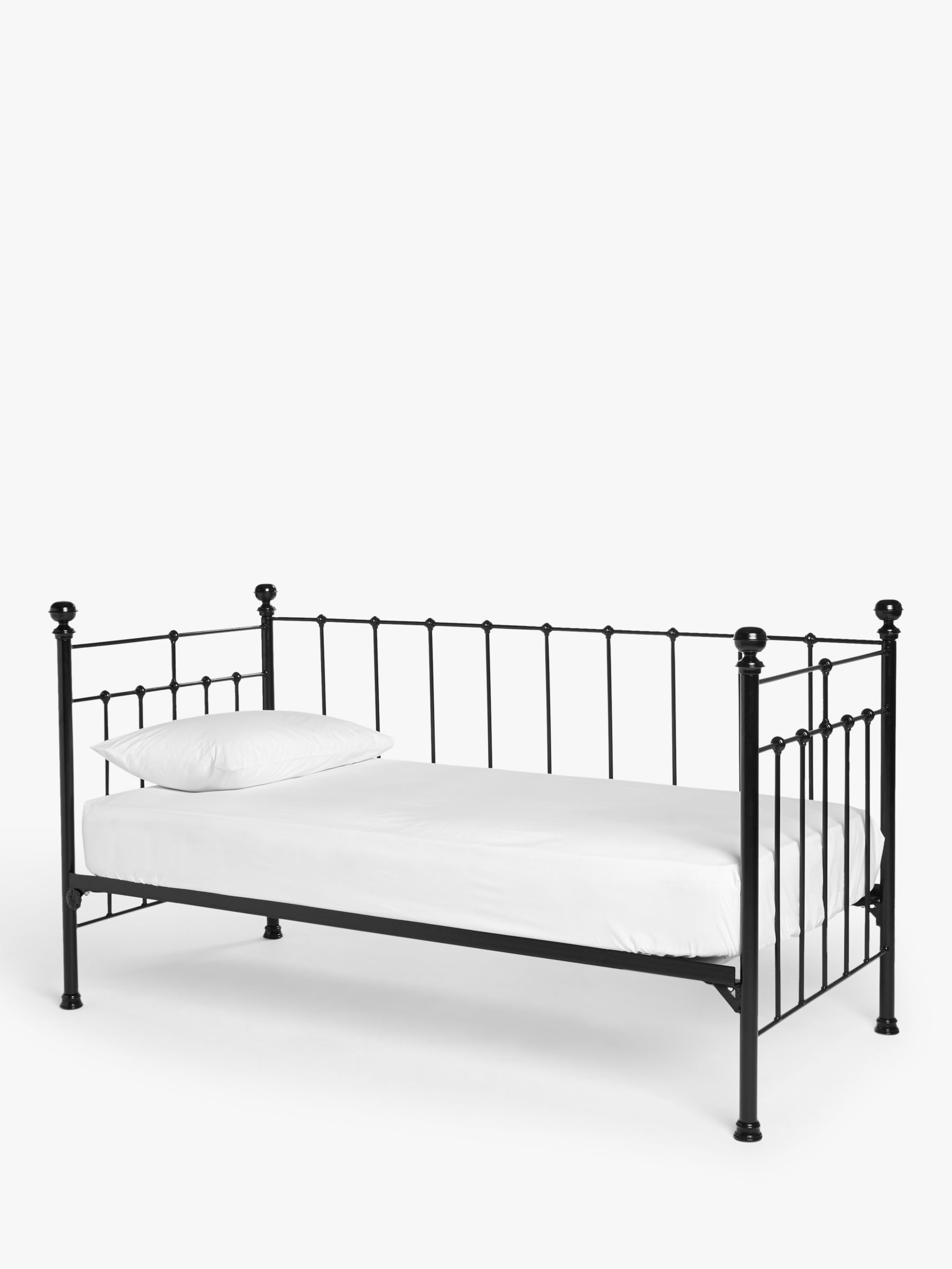 Brass Bed Co Sophie Iron Day Frame, Wrought Iron Single Bed Frame