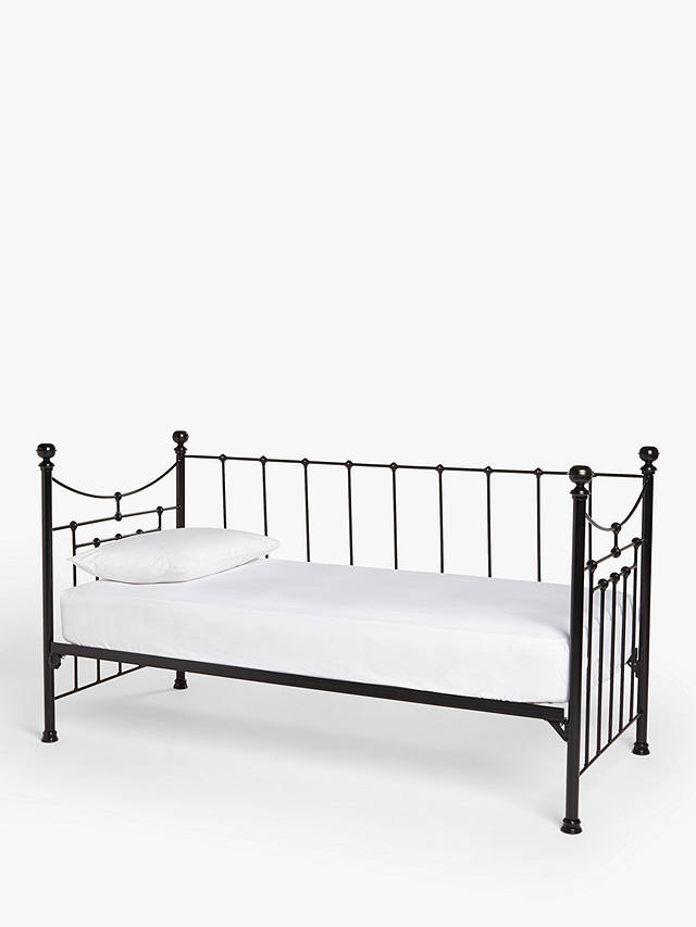 Wrought Iron And Brass Bed Co Lily, White Wrought Iron Single Bed Frame