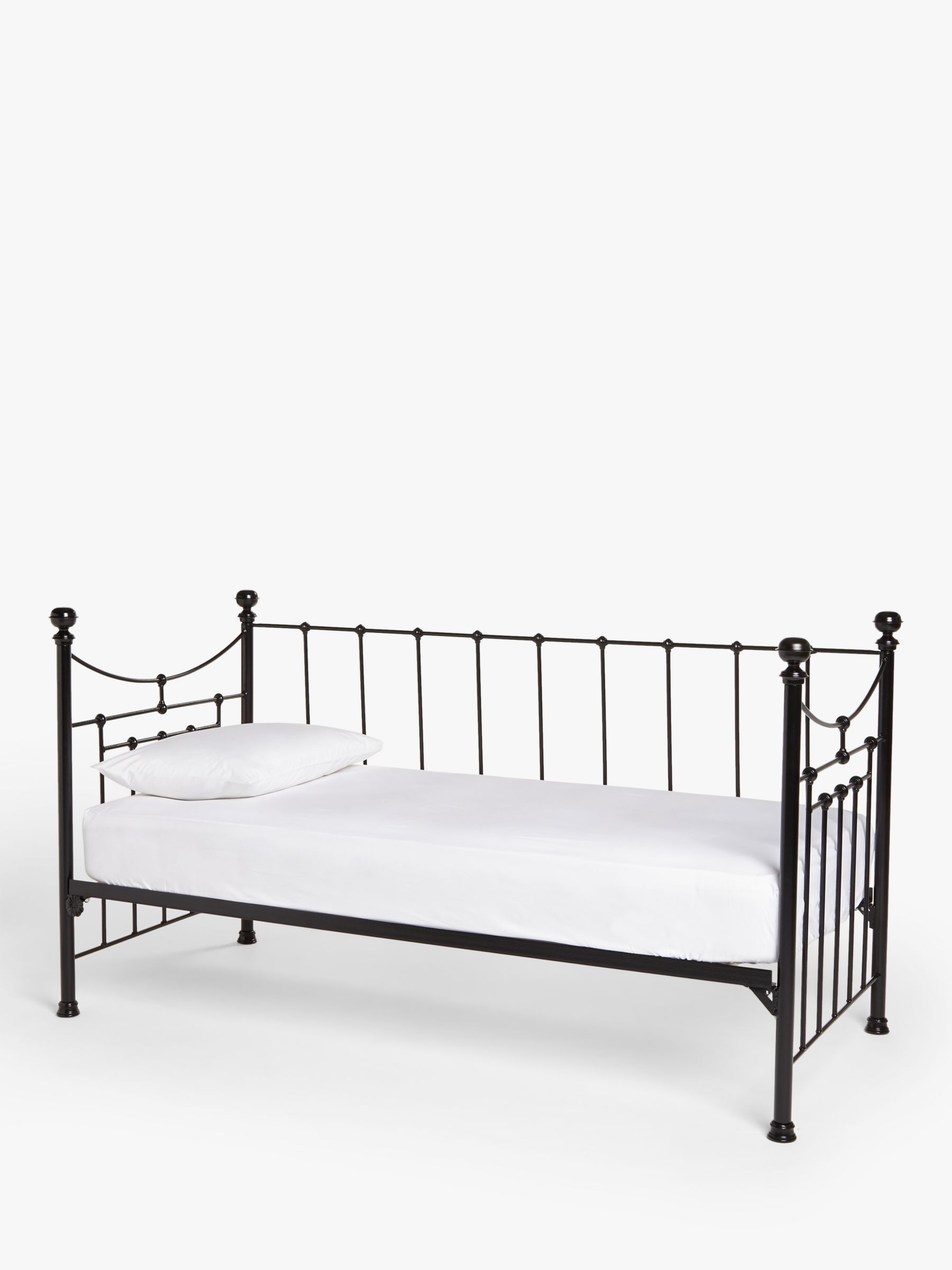 Photo of Wrought iron and brass bed co. lily iron day bed frame single