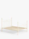 Wrought Iron And Brass Bed Co. Lily Iron Bed Frame, King Size, Cream