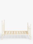 Wrought Iron And Brass Bed Co. Lily Iron Bed Frame, King Size, Cream