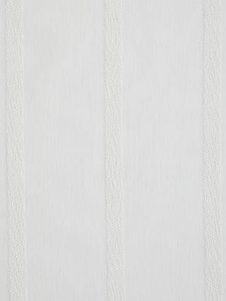 John Lewis & Partners Woven Stripe Voile Fabric, White