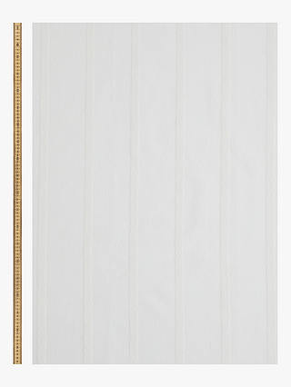John Lewis & Partners Woven Stripe Voile Fabric, White