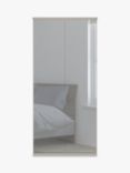 John Lewis Elstra 100cm Wardrobe with Mirrored Hinged Doors