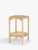 John Lewis ANYDAY Stacked Cane Side Table, Natural