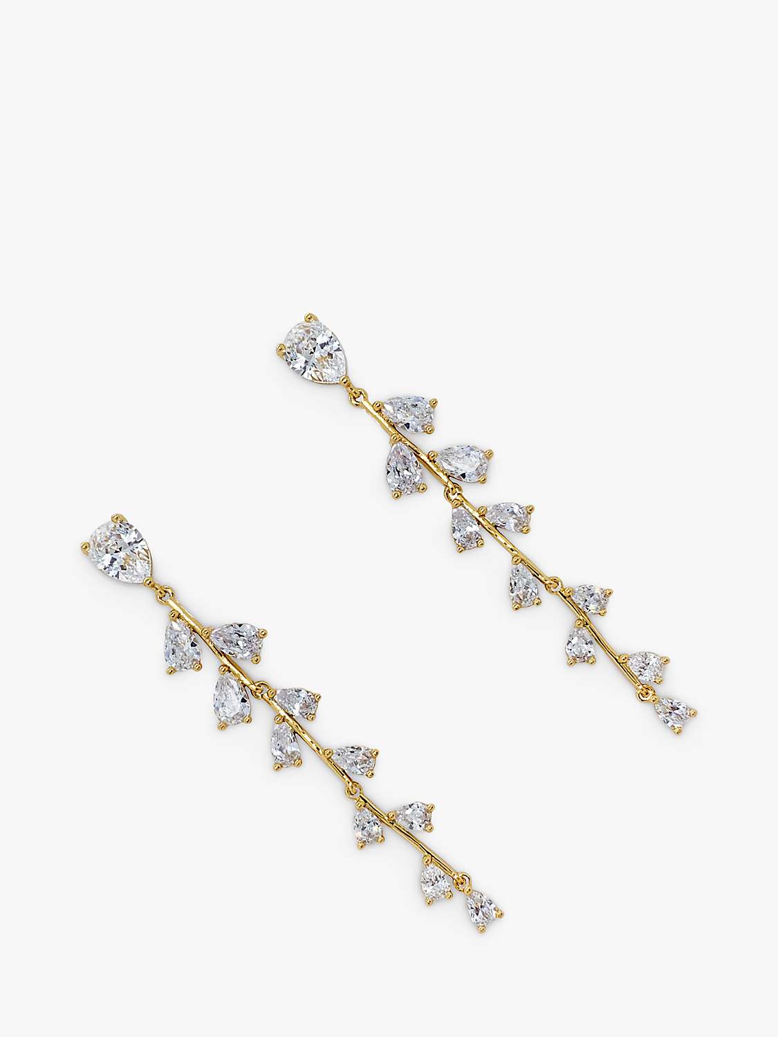 Buy Ivory & Co. Willow Drop Earrings, Gold Online at johnlewis.com