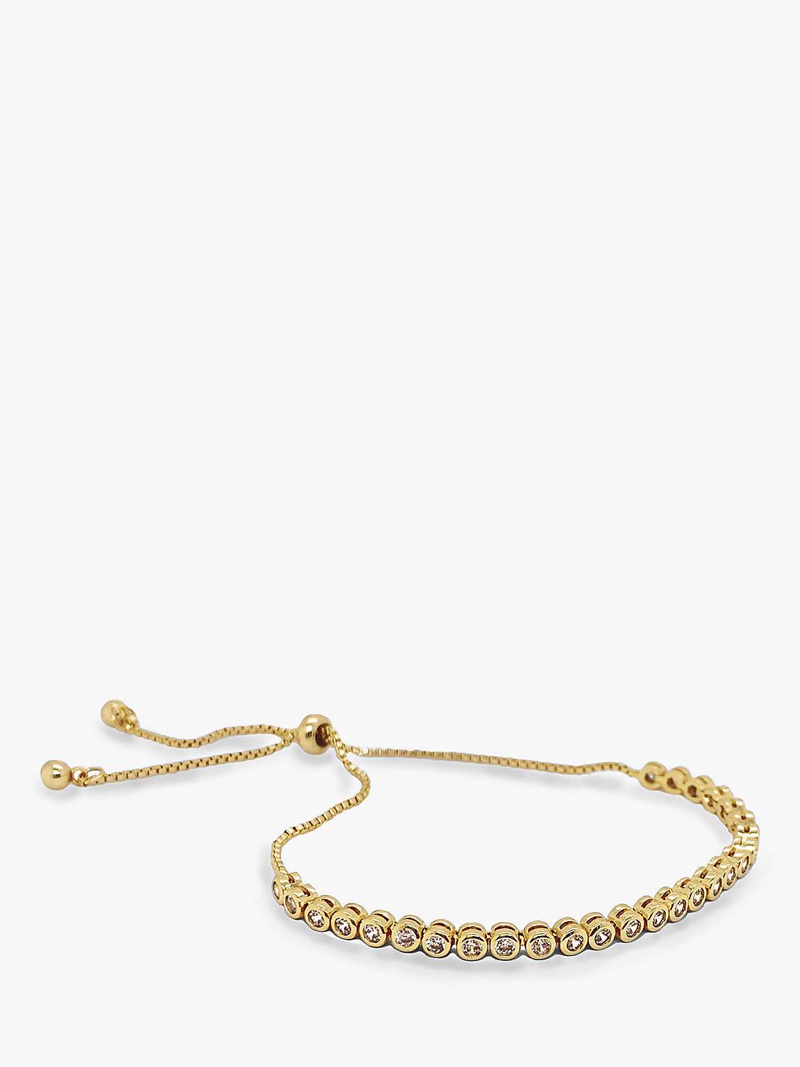 Buy Ivory & Co. Tivoli Tennis Chain Bracelet, Gold Online at johnlewis.com