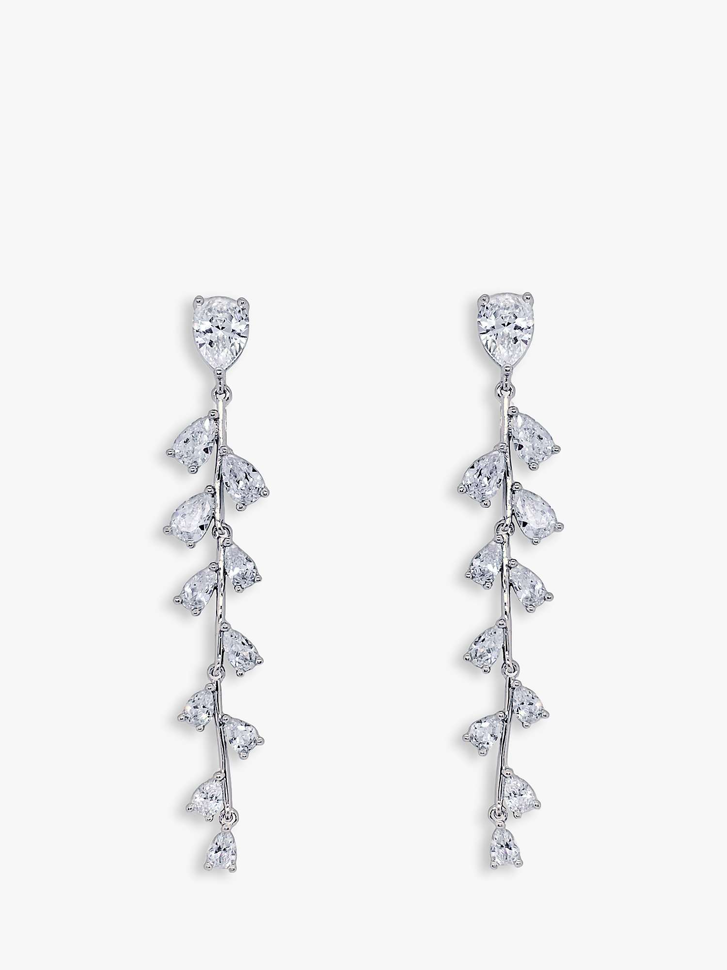 Buy Ivory & Co. Willow Drop Earrings, Silver Online at johnlewis.com