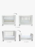 Gaia Baby Serena Complete Sleep Cotbed and Toddler Bed, Natural White
