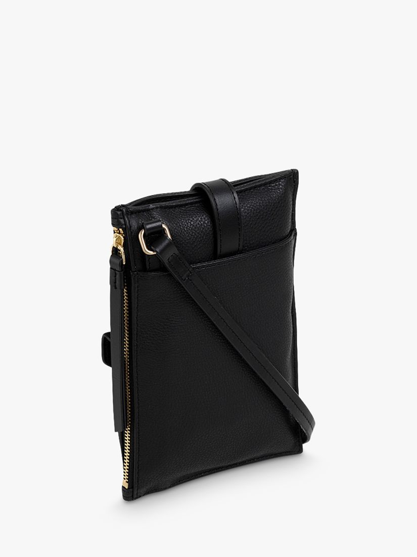 Radley Wilton Way Medium Leather Phone Cross Body Bag, Black