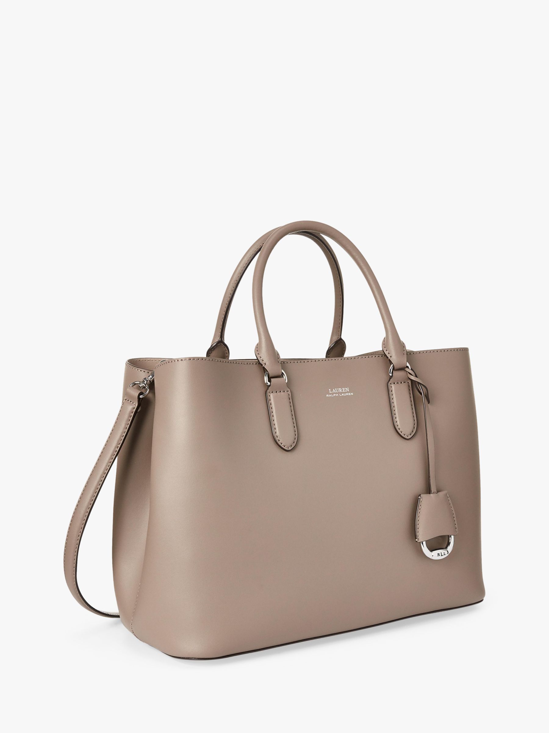 Lauren Ralph Lauren Marcy Leather Satchel Bag at John Lewis & Partners