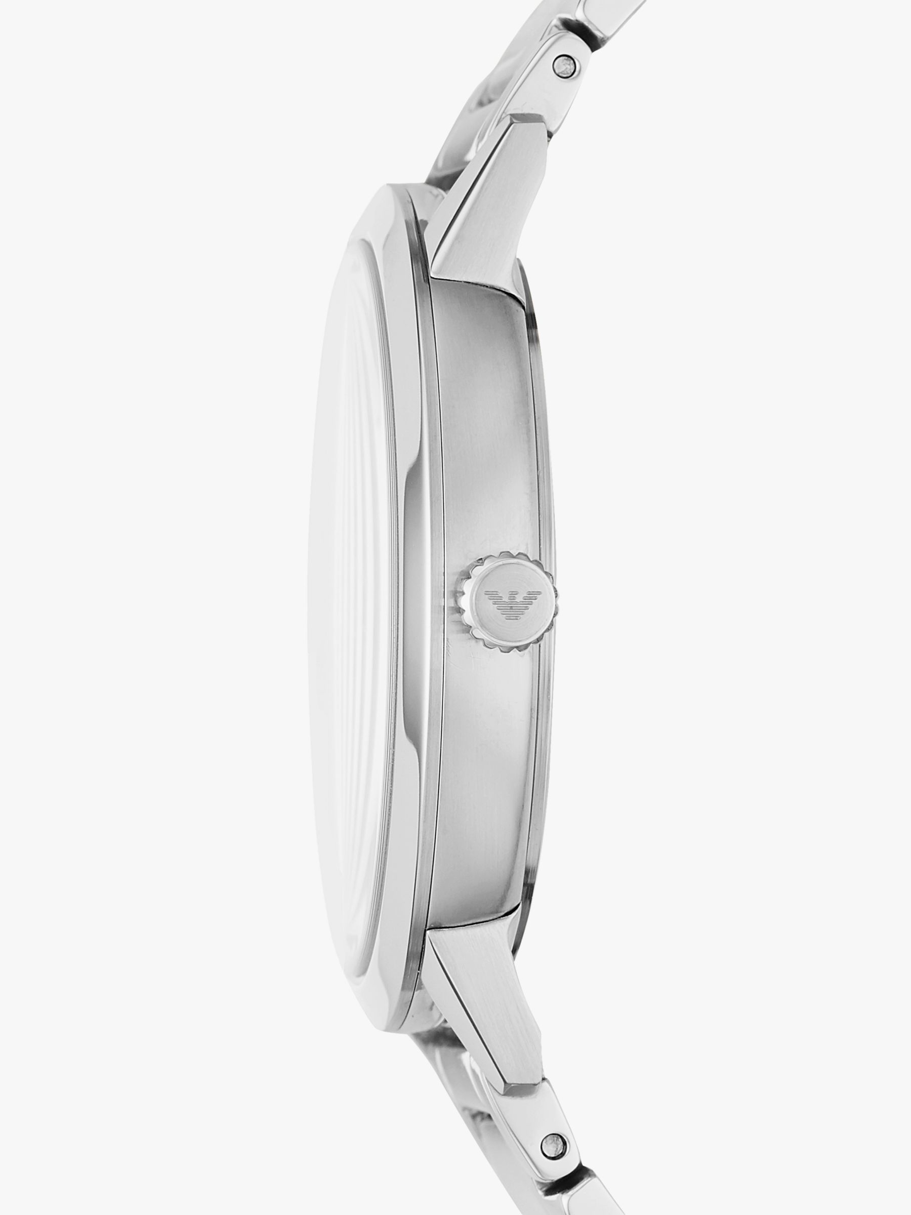 Buy Emporio Armani Men's Date Bracelet Strap Watch Online at johnlewis.com