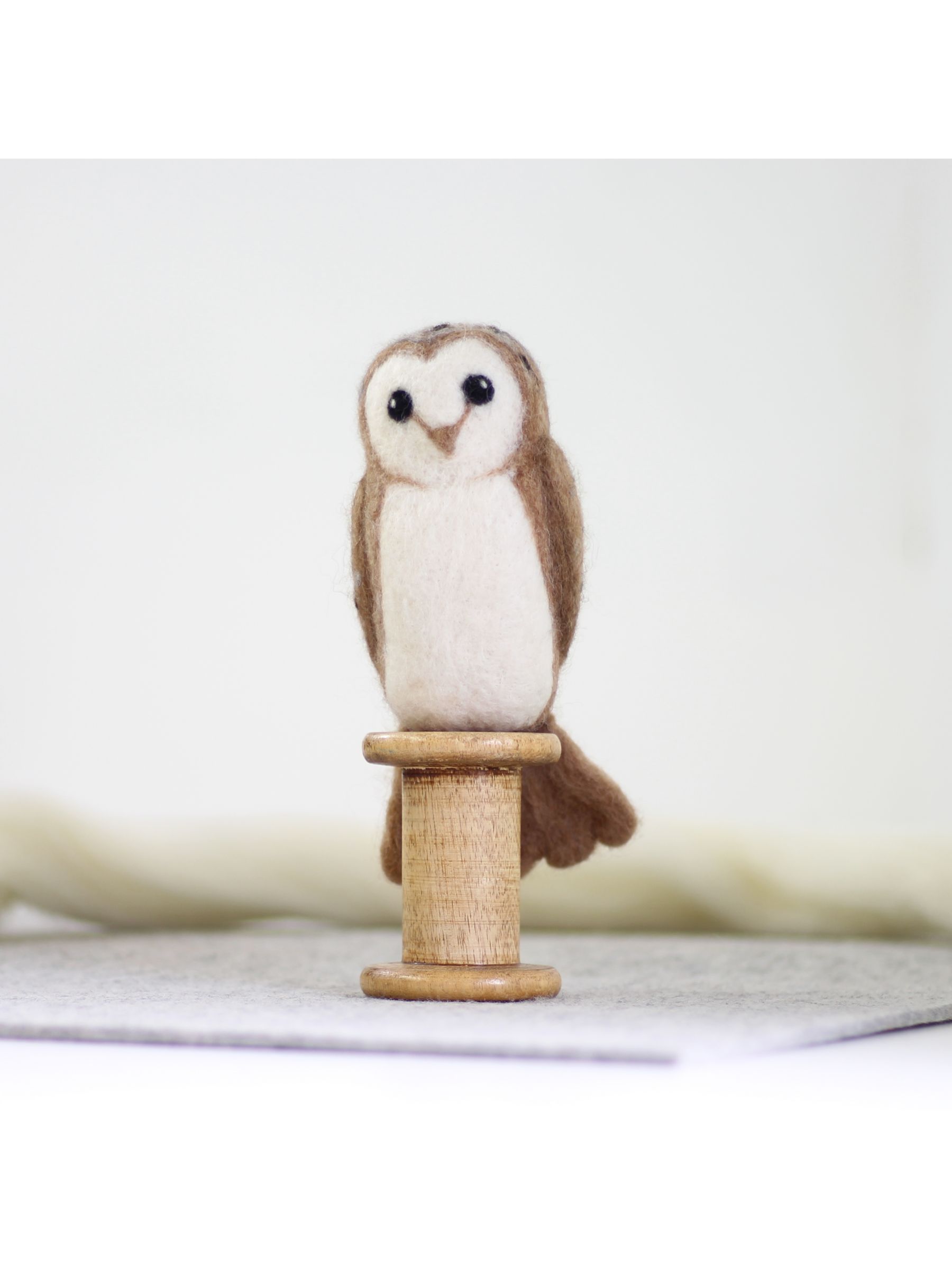 Hawthorn Handmade A4 Barn Owl Needle Felting Craft Kit At John