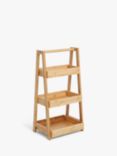 ANYDAY John Lewis & Partners Bamboo 3 Tier Bathroom Caddy, Large