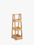 ANYDAY John Lewis & Partners Bamboo 3 Tier Bathroom Caddy, Small