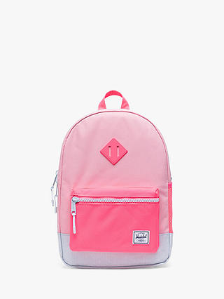 Herschel Supply Co. Children's Heritage Youth Neon Spot Backpack, Peony Pink