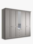 John Lewis Marlow 250cm Hinged Door Wardrobe with Mirror & 3 Drawers