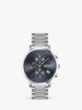 BOSS 1513779 Men's Integrity Chronograph Date Bracelet Strap Watch, Silver/Blue