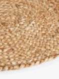 John Lewis Jute Oval Table Centrepiece Placemats, Set of 2, Natural
