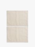 John Lewis Diamond & Chevron Pattern Cotton Placemats, Set of 2, Natural