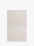 John Lewis Double Layer Cotton Placemats, Set of 2, Natural/Black