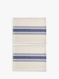 John Lewis Striped Cotton Placemats, Set of 2, Navy/Natural