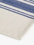 John Lewis Striped Cotton Placemats, Set of 2, Navy/Natural