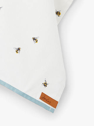 Joules Bee Cotton Tea Towel, White