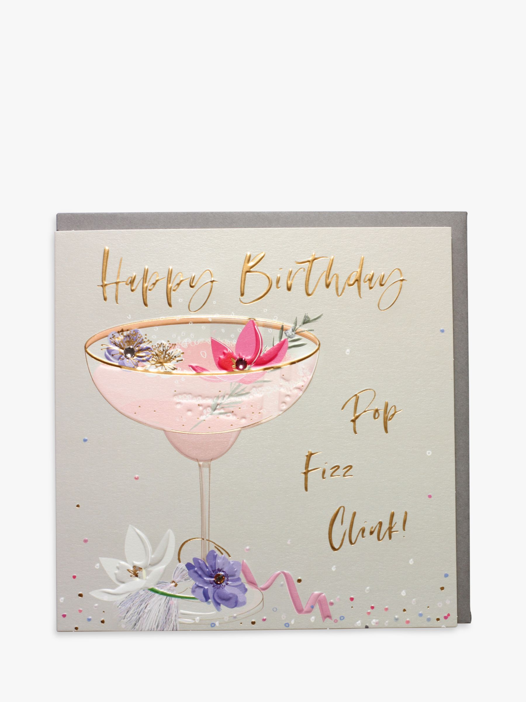 Belly Button Designs Pop Fizz Clink Birthday Card