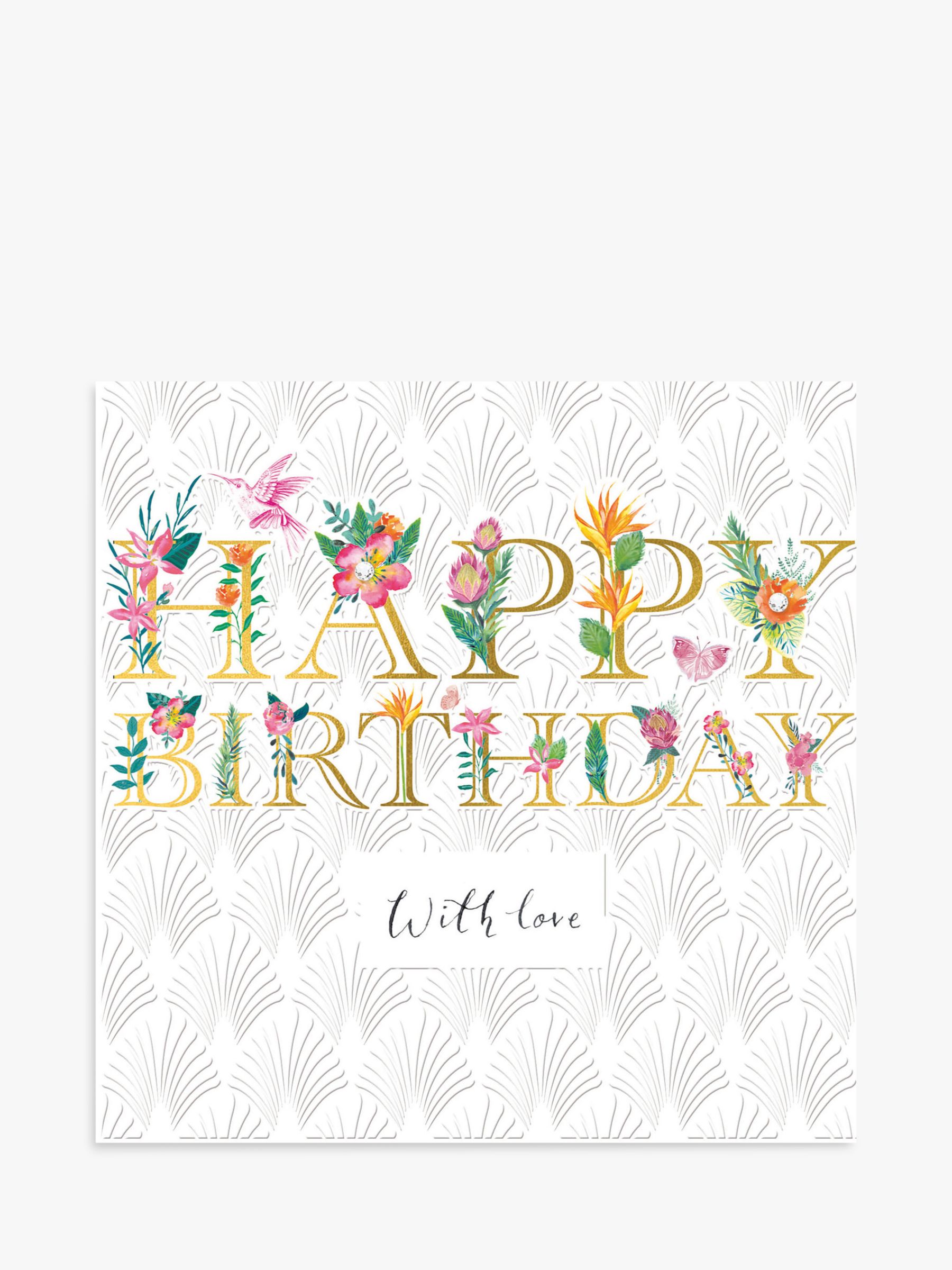 Woodmansterne Floral With Love Birthday Card review