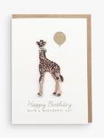 Sirocco Design Giraffe Birthday Card