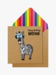 Tache Crafts 3D Zebra Brother Birthday Card