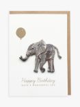 Sirocco Design Elephant Birthday Card