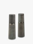 Cole & Mason Marlow Contemporary Wood Salt & Pepper Mills, H19cm, Grey