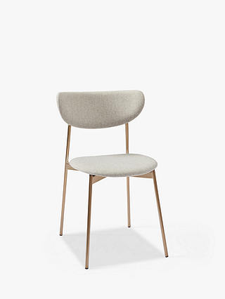 west elm Modern Petal Upholstered Dining Chair, Natural