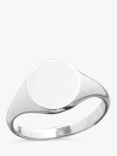 Nina B Signet Ring, Silver