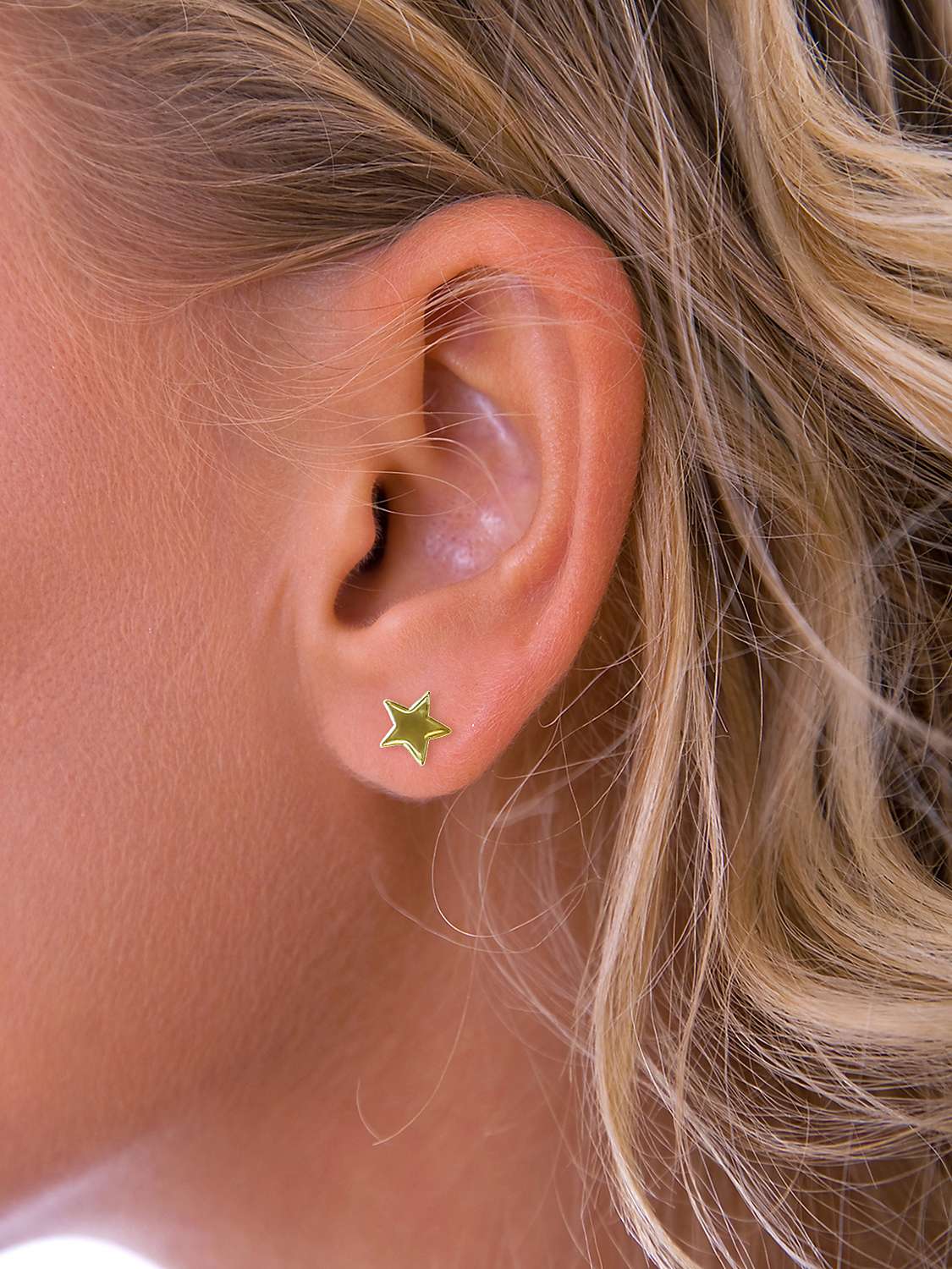 Buy Nina B Star Stud Earrings, Gold Online at johnlewis.com