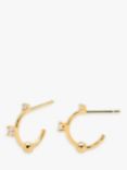 PDPAOLA Kaya Cubic Zirconia Small Hoop Earrings, Gold