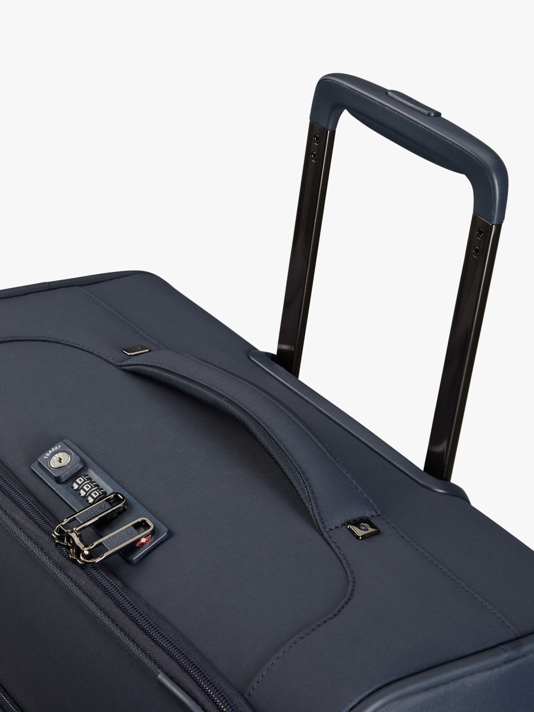 Samsonite Airea 4-Wheel 78cm Expandable Large Suitcase, Dark Blue